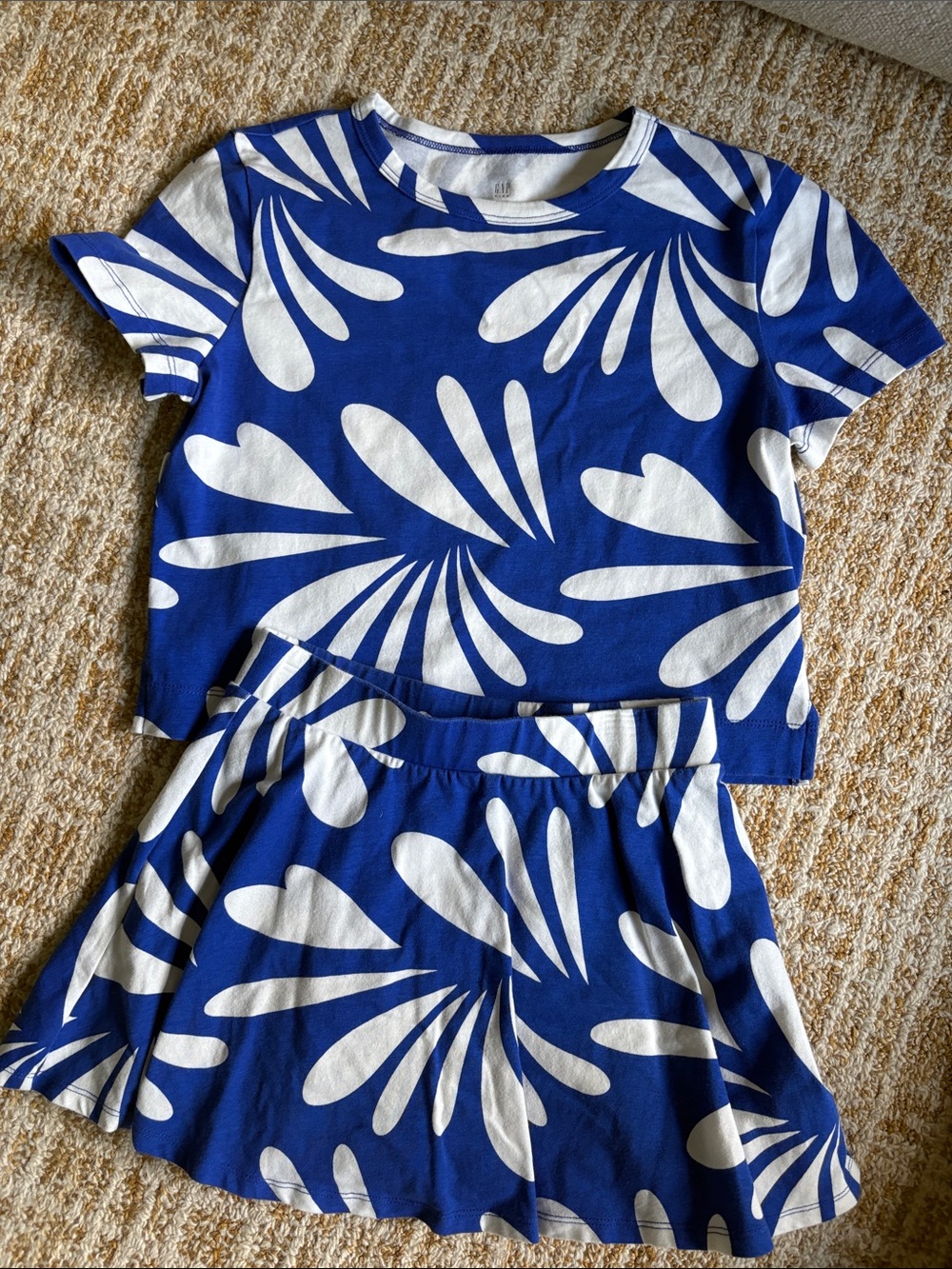 GAP Blue & White Girls Skort Set